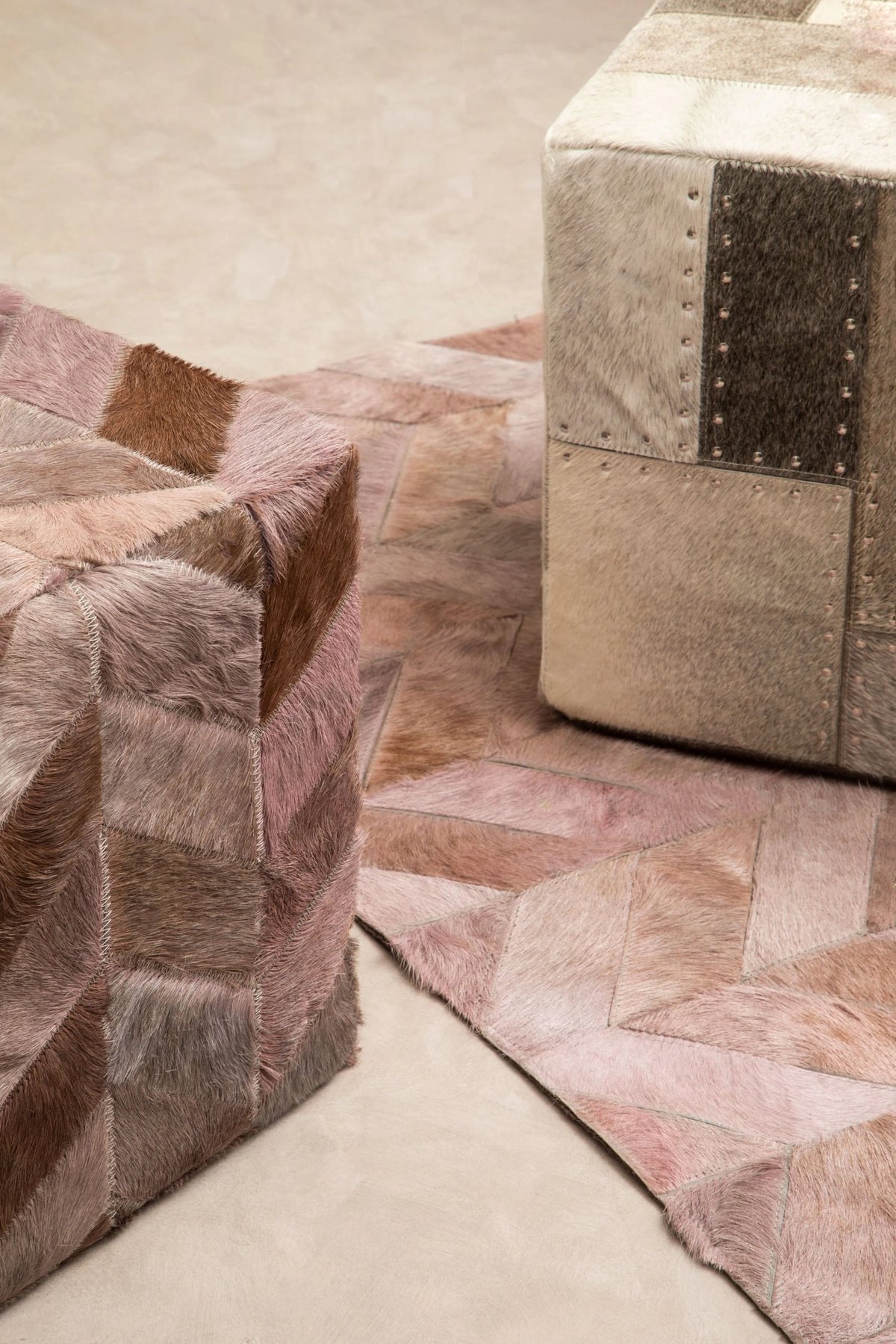 Wareham Grey Pouffe