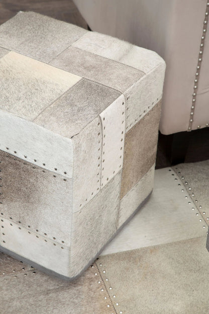 Wareham Grey Pouffe