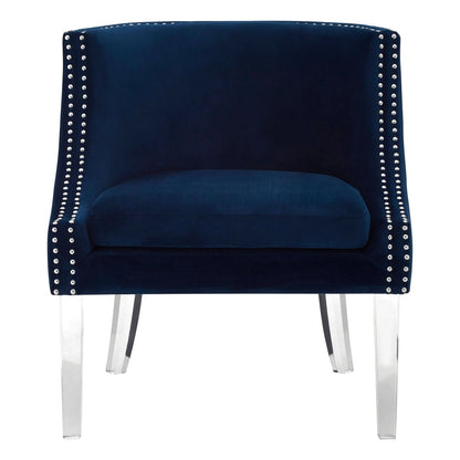 Sorrento Velvet Chair with Acrylic Legs 