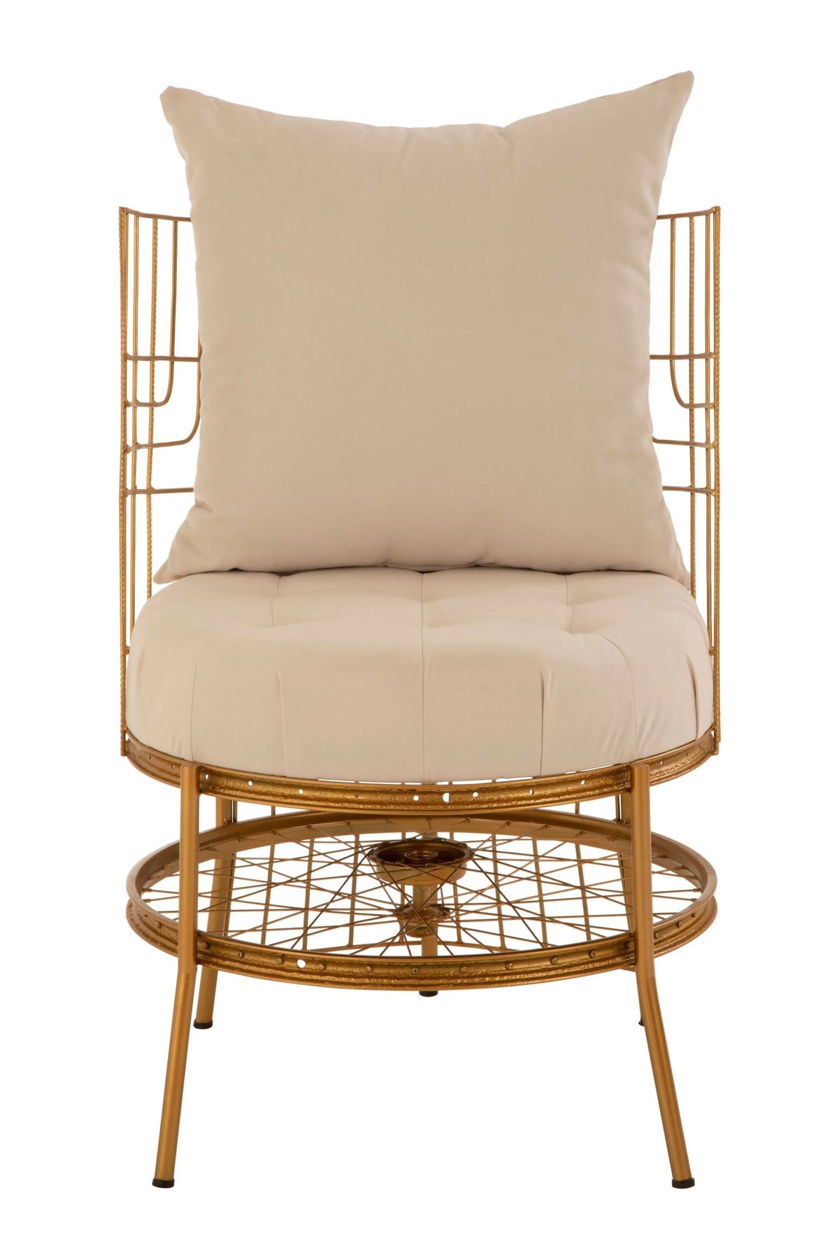 Lyndhurst Wheel Design Chair #colour_natural-gold