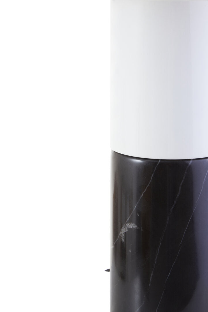 Milan Black and White Marble Table Lamp