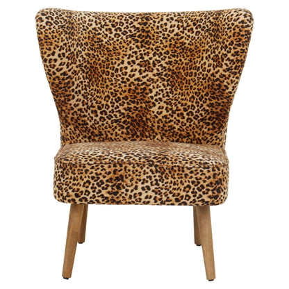 Granada Leopard Print Velvet Chair