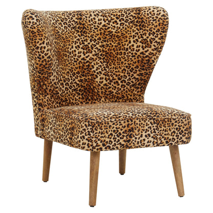 Granada Leopard Print Velvet Chair