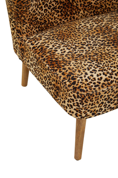 Granada Leopard Print Velvet Chair