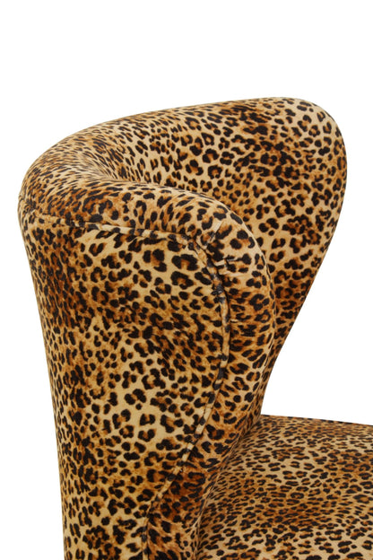 Granada Leopard Print Velvet Chair