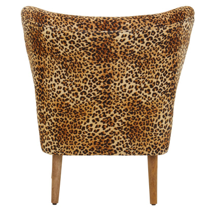 Granada Leopard Print Velvet Chair