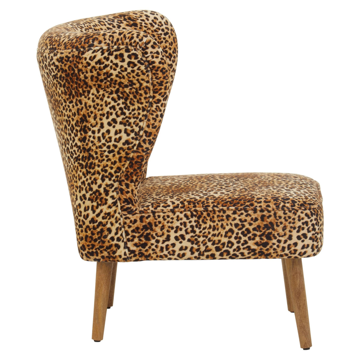 Granada Leopard Print Velvet Chair