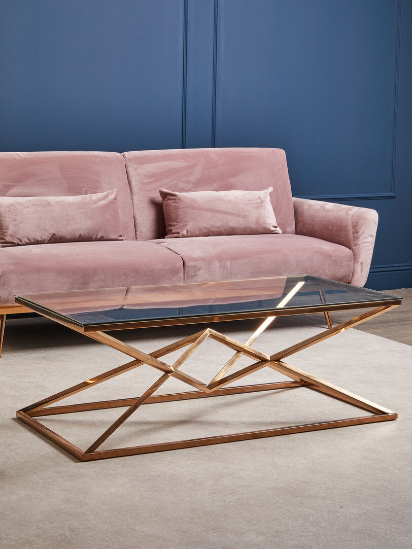 York Pink Velvet Sofa Bed