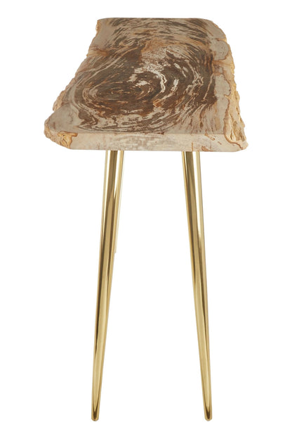Somerton Petrified Wood Console Table