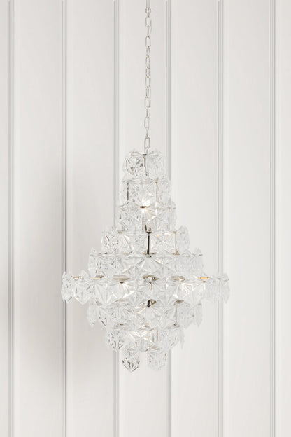 Cannes Tiered Glass Chandelier