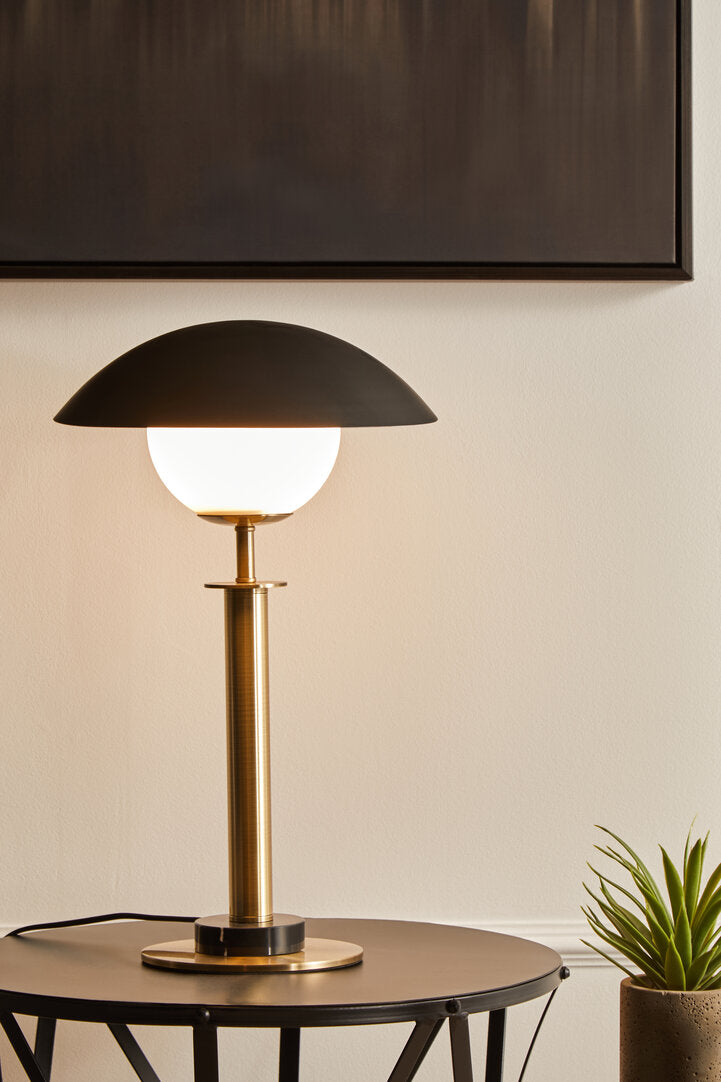 Porto Gold Finish Metal Table Lamp