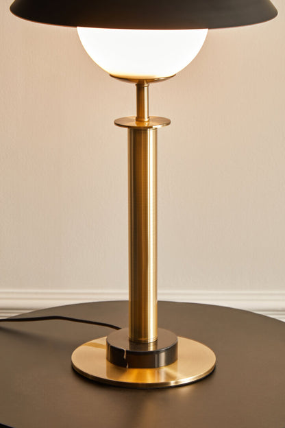 Porto Gold Finish Metal Table Lamp