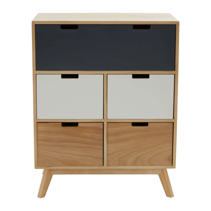 Sherborne Tri Colour Chest of Five Drawers