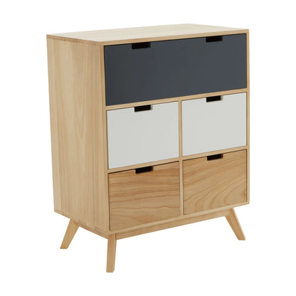 Sherborne Tri Colour Chest of Five Drawers