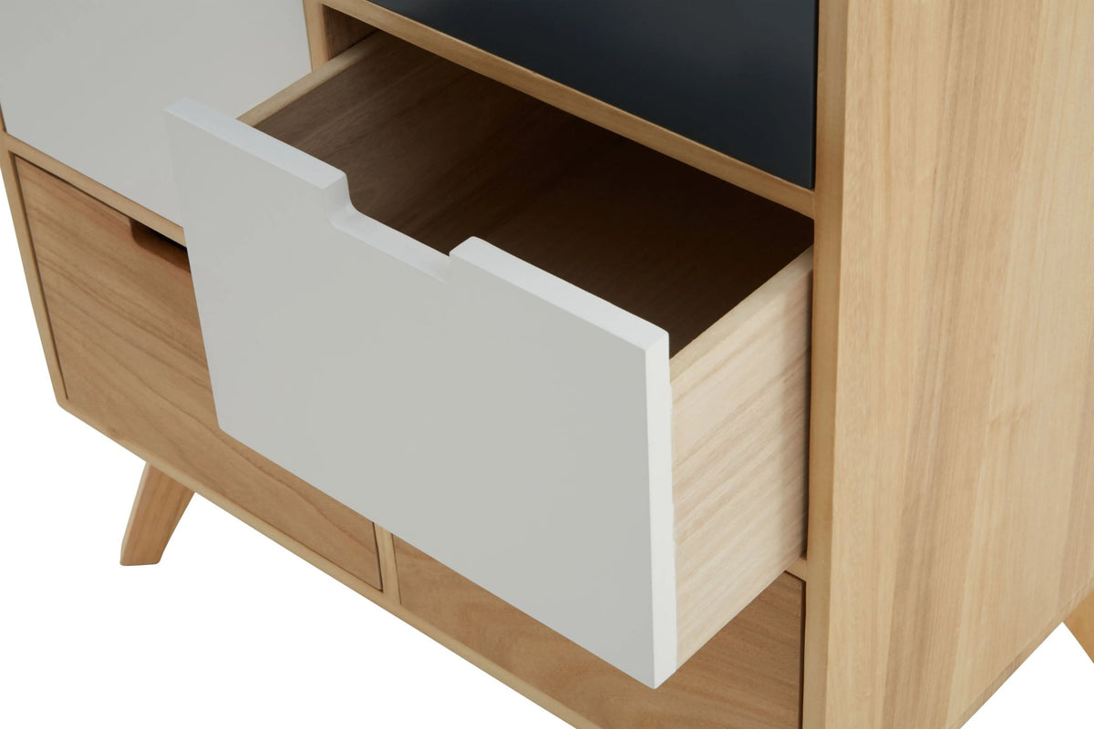 Sherborne Tri Colour Chest of Five Drawers