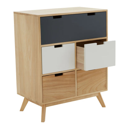 Sherborne Tri Colour Chest of Five Drawers