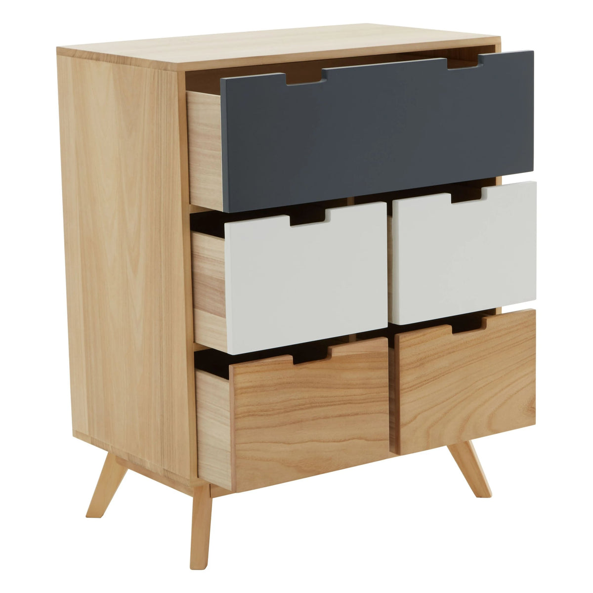 Sherborne Tri Colour Chest of Five Drawers