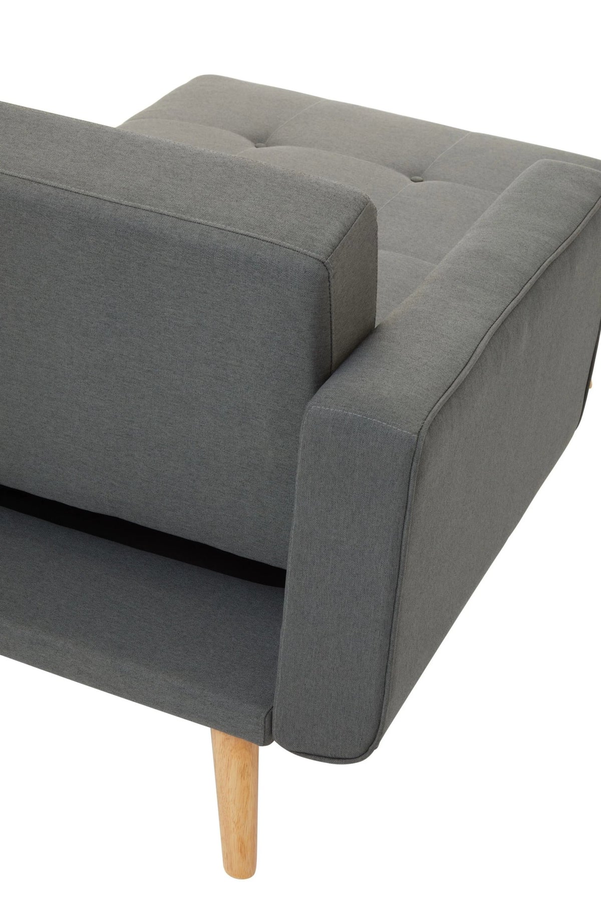 Seville Linen Corner Sofa Bed #colour_grey