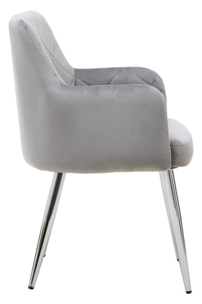 Devon Mink Velvet Splayed Dining Chair