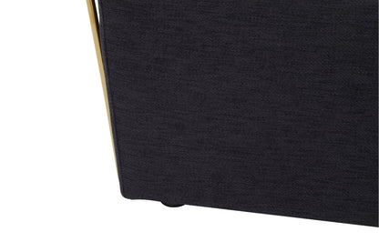 Devon Fabric and Gold Frame Seat Sofa 