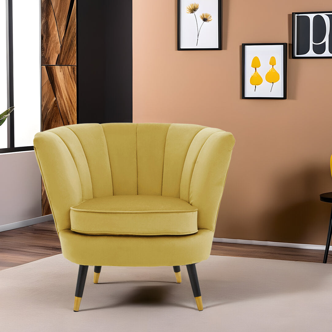 Regent Pistachio Velvet Shell Accent Chair