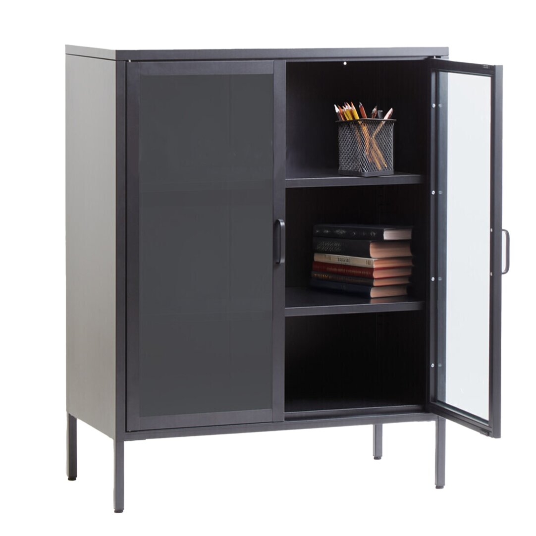 Cambridge Two Door Grey Metal Cabinet