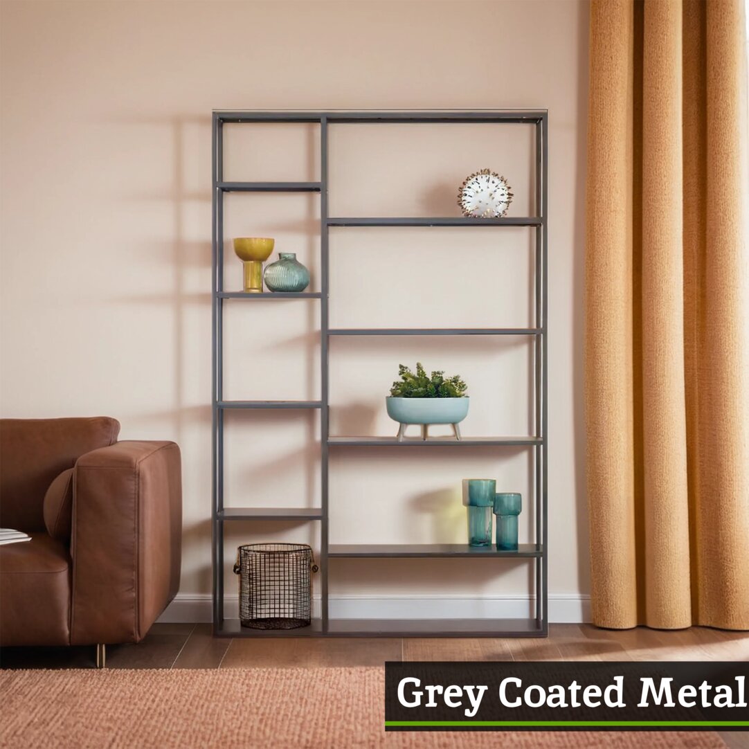 Oxford Grey Metal Multi Shelf Unit