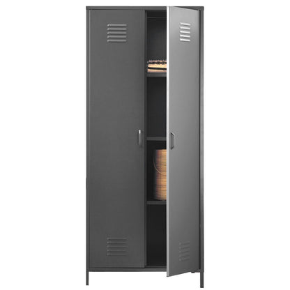 Granada Grey Two Door Locker Style Wardrobe