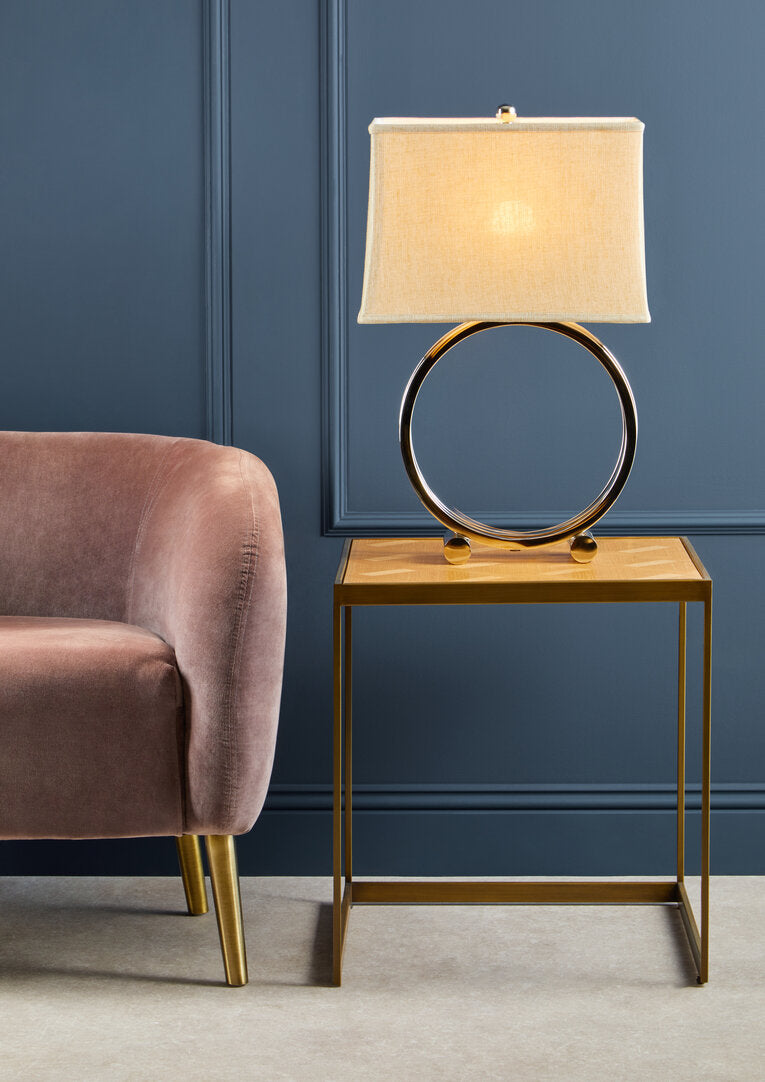 Hudson Pink Velvet Armchair