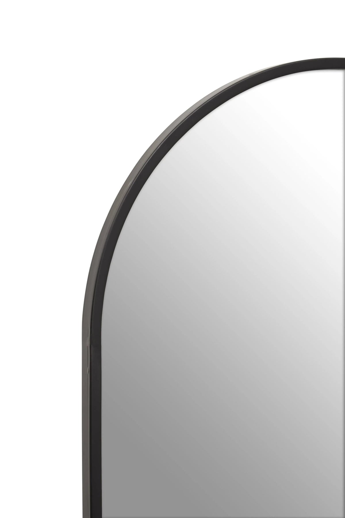 Hayle Black Frame Arch Full Length Wall Mirror
