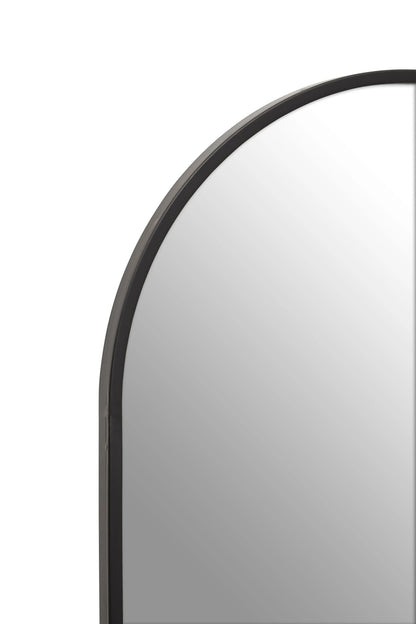 Hayle Black Frame Arch Full Length Wall Mirror