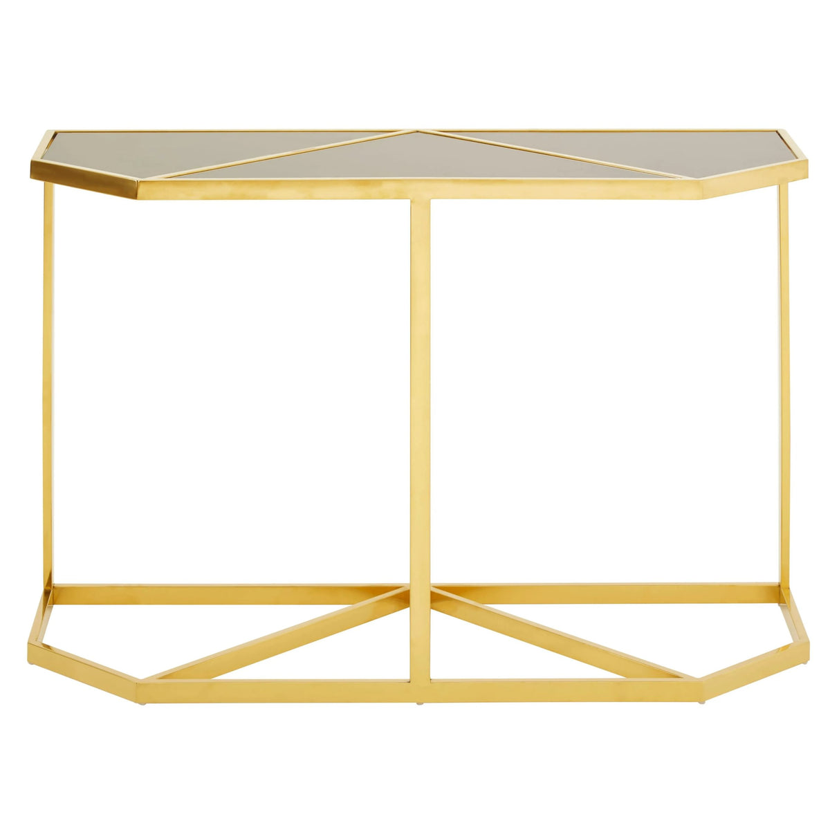 Sudbury Black Tempered Glass Console Table