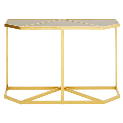 Sudbury Black Tempered Glass Console Table