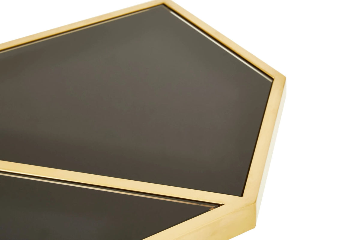 Sudbury Black Tempered Glass Console Table