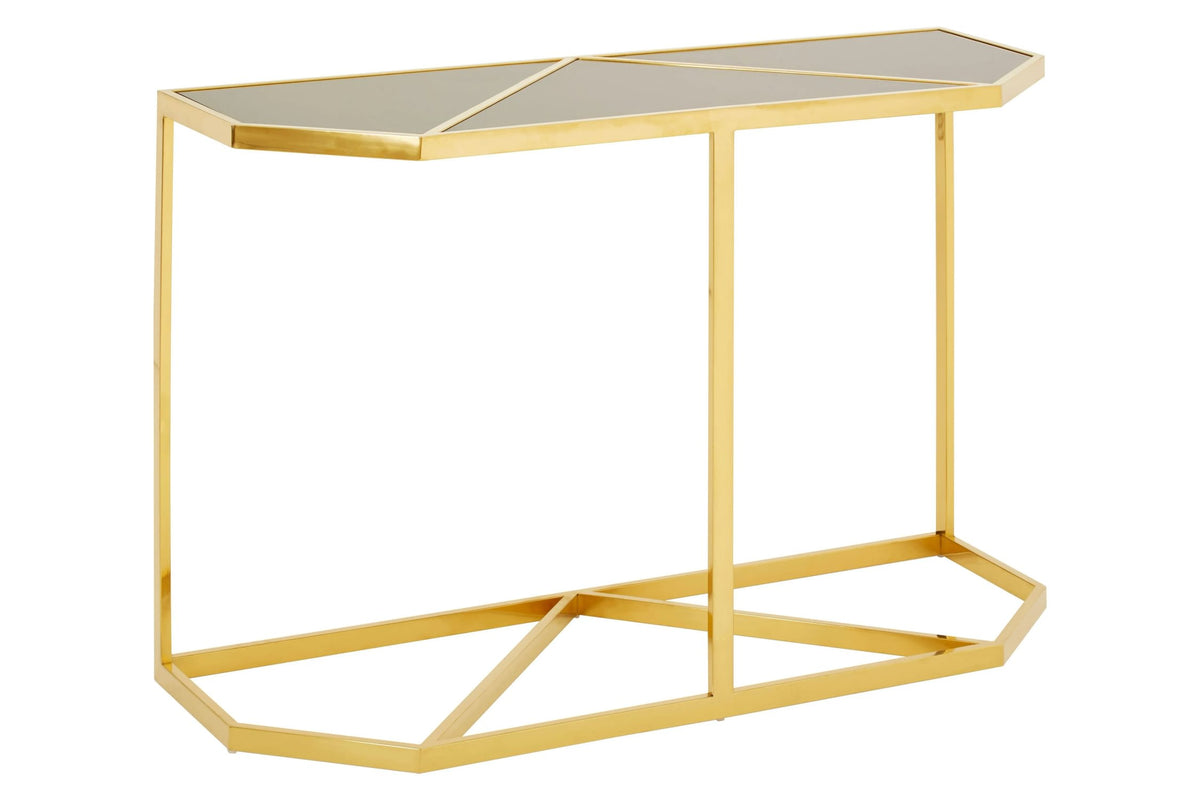 Sudbury Black Tempered Glass Console Table
