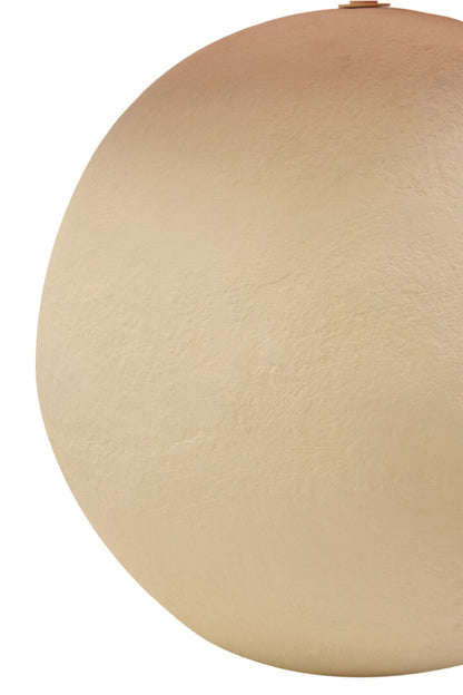 Turin White Papier Mache Table Lamp