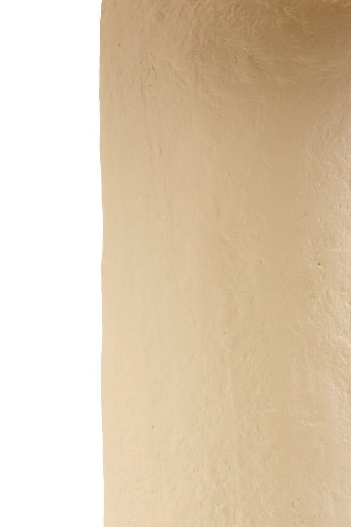 Turin Natural Papier Mache Table Lamp With Natural Raffia Shade