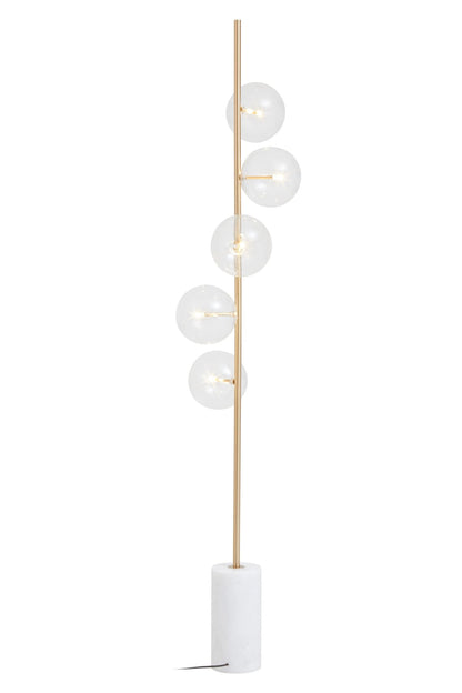 Cambridge Marble and 5 Bulb Floor Lamp 