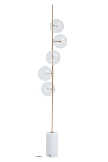 Cambridge Marble and 5 Bulb Floor Lamp 