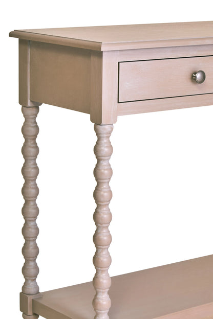 Savoy Two Drawer Bobble Detail Wooden Console Table 