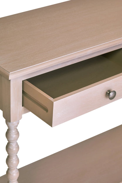 Savoy Two Drawer Bobble Detail Wooden Console Table 