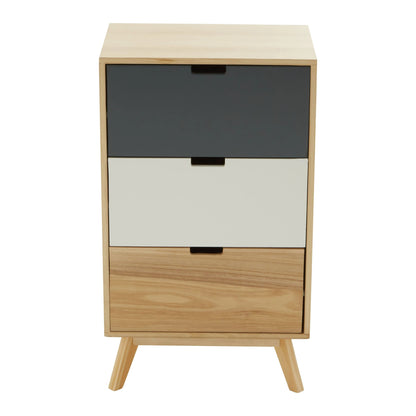 Sherborne Tri Colour Chest of 3 Drawers