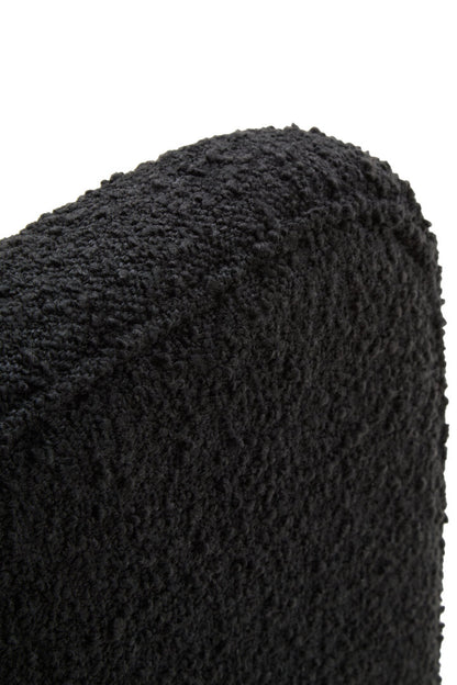 Oxford Black Boucle Curved Armchair