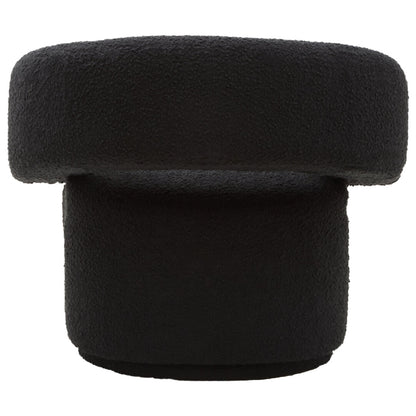 Madison Black Boucle Curved Revolving Armchair