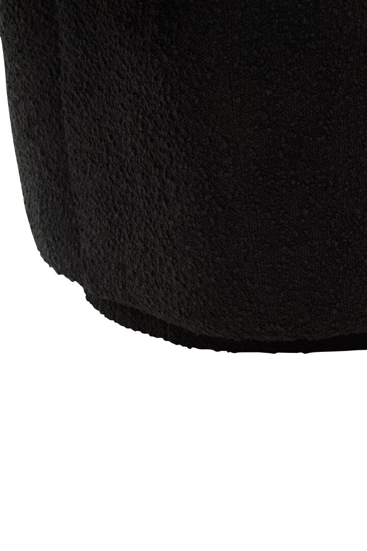 Madison Black Boucle Curved Revolving Armchair