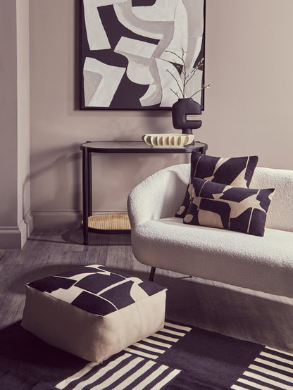 Stirling Rattan and Glass 2 Tier Console Table