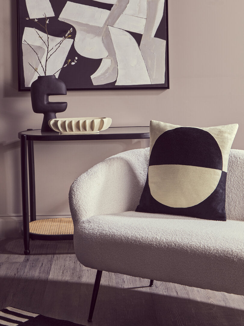 Stirling Rattan and Glass 2 Tier Console Table