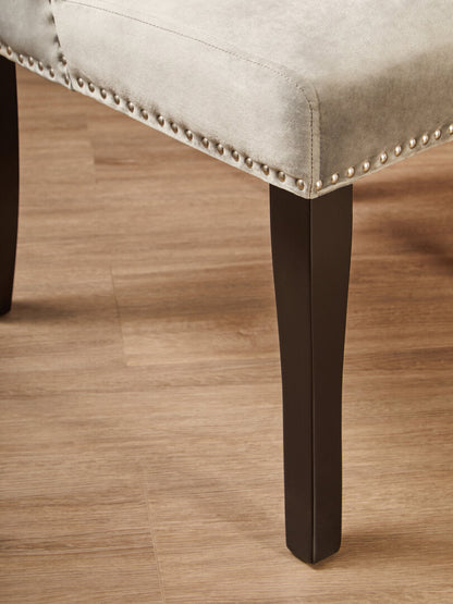Vienna Townhouse Grey Velvet Dining Chair