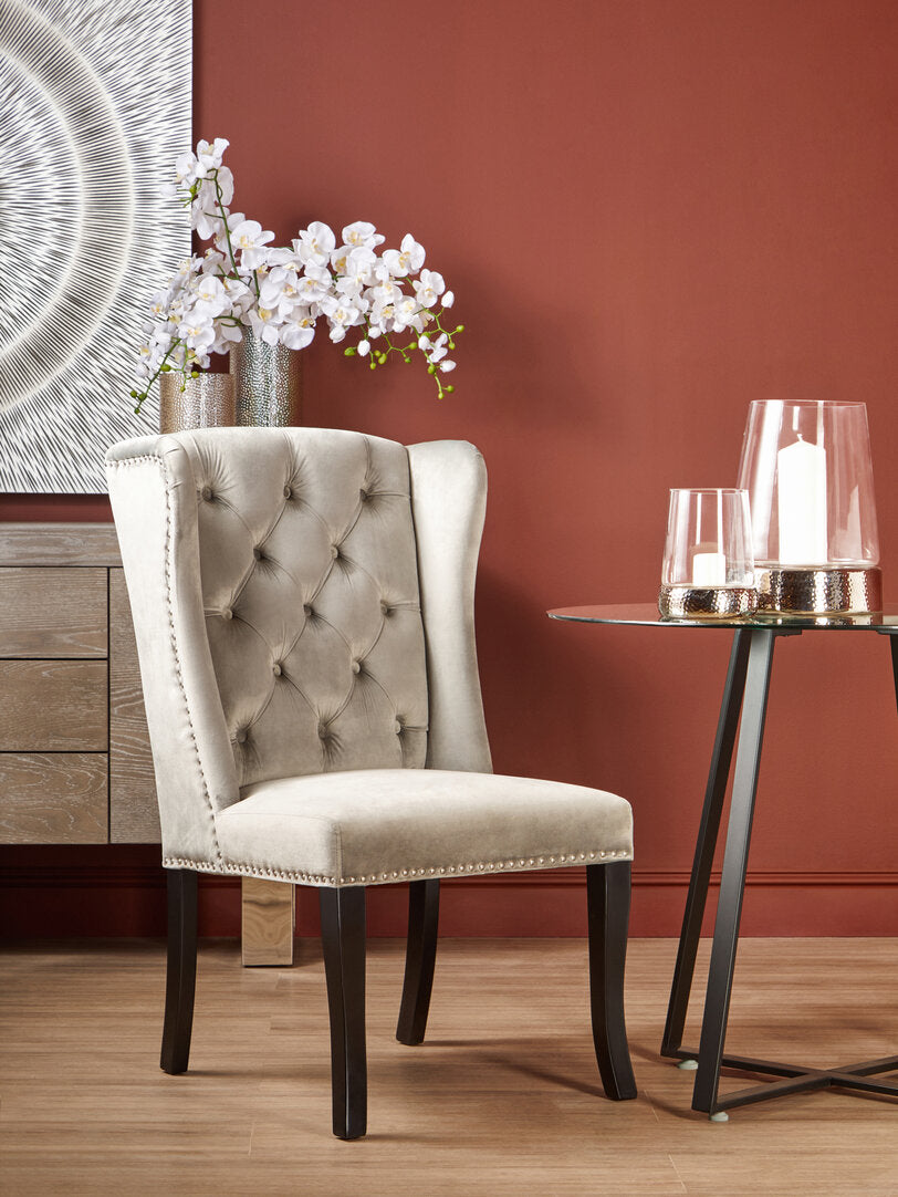 Vienna Townhouse Grey Velvet Dining Chair