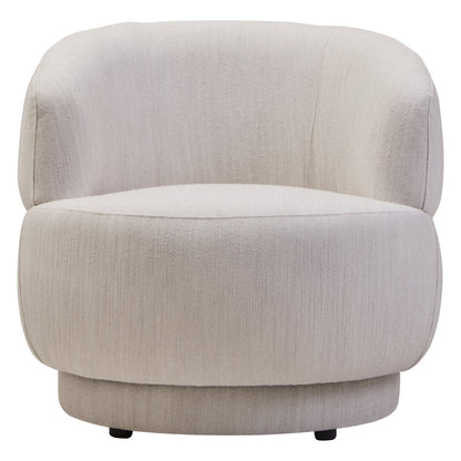 Bristol Ivory Linen Curved Chair